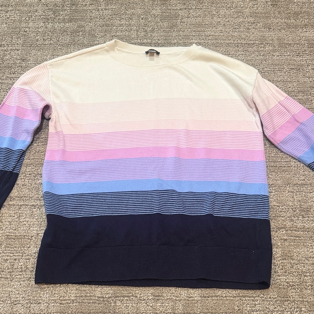Talbots Pastel Striped Sweater
